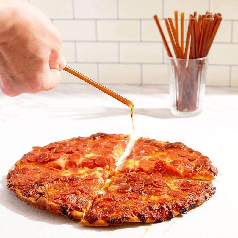 The savory taste of pizza paired with the sweet taste of honey?!  Why not? Turn your pizza into a dinner and dessert all at once.  That’s a winning combination!
