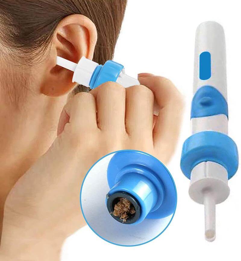 Earwax Removal Kit, Ear Cleaner, Portable Automatic Electric Vacuum Ear Wax