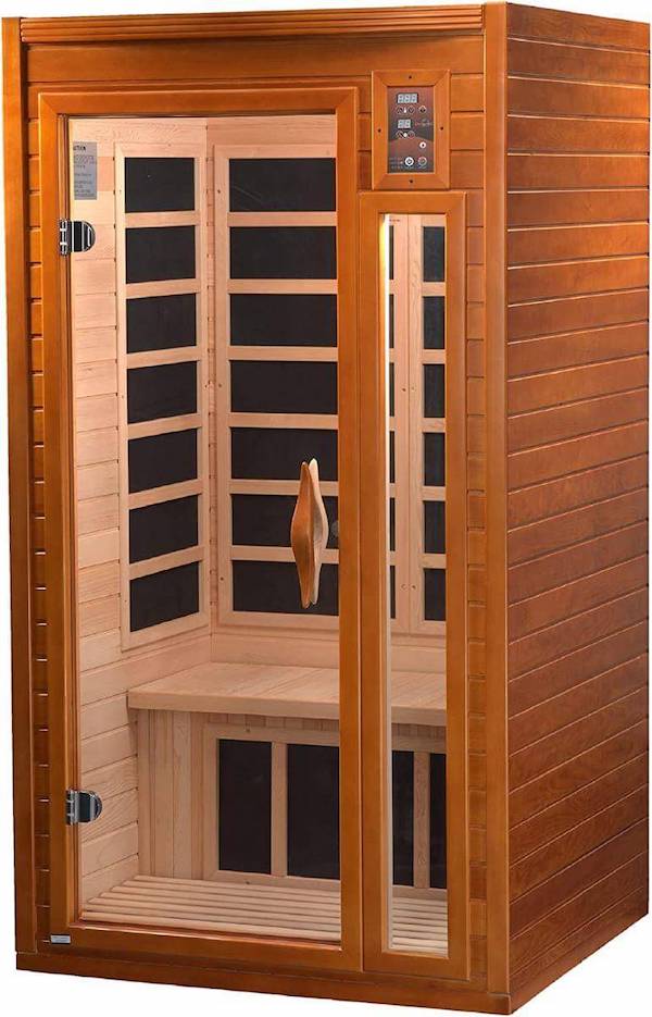 Dynamic Barcelona 1 to 2 Person Hemlock Wood FAR Infrared Sauna For Home