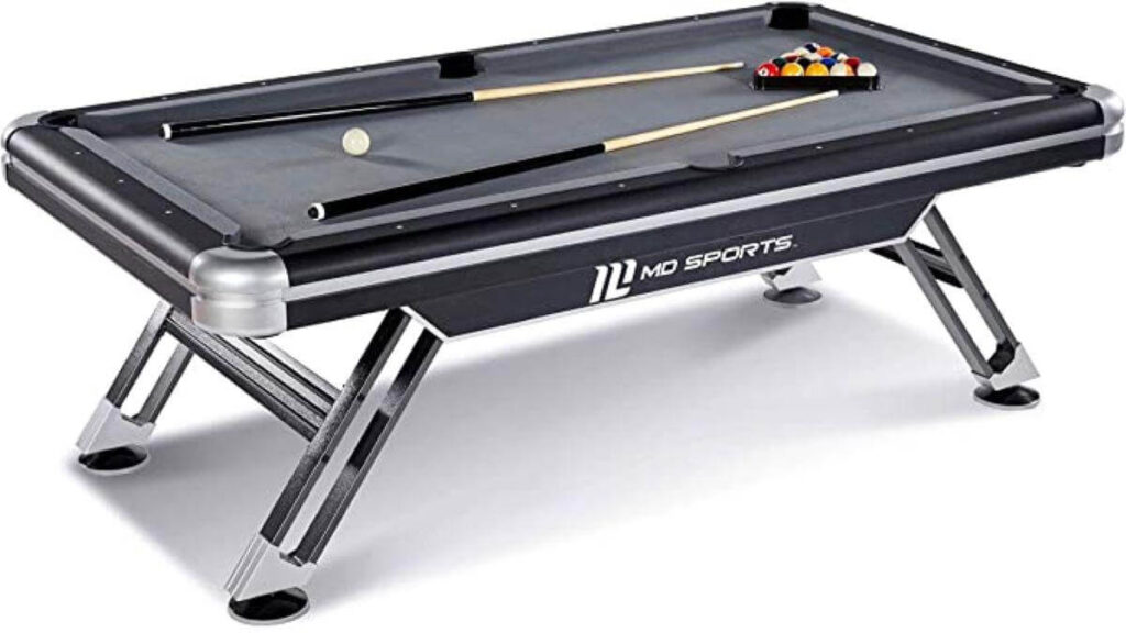 MD Sports Billiard Table with Included Game Accessories