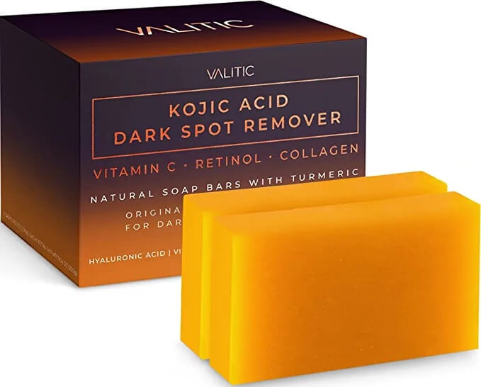 VALITIC Kojic Acid Dark Spot Remover Soap Bars with Vitamin C