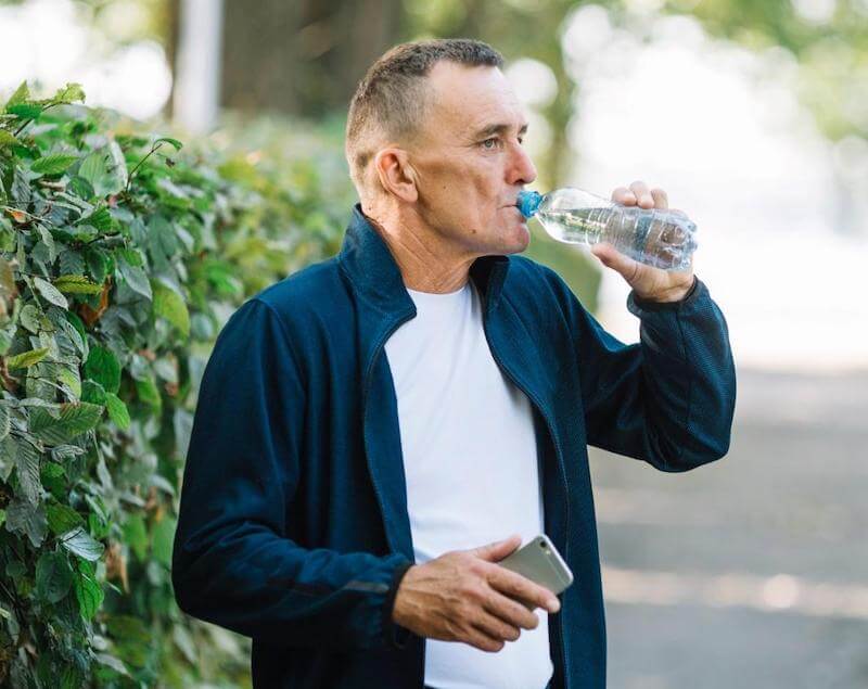 Dehydration can create more uric acid buildup in joints, so be sure to drink plenty of water each day to keep uric acid moving away from your joints!
