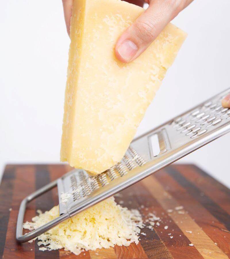 Oh, the goodness of freshly grated parmesan cheese with all its melty goodness and flavor profile!
