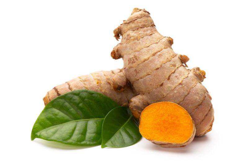 Fresh turmeric root  or the powdered turmeric version has a high potency of anti-inflammatory compounds that soothes irritated acne prone skin as well as combats itchy eczema and psoriasis outbreaks.

