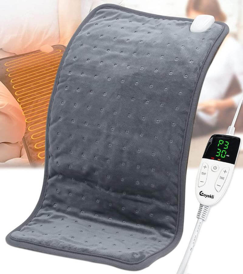 Electric Heating Pad for Back Pain Relief and Cramps