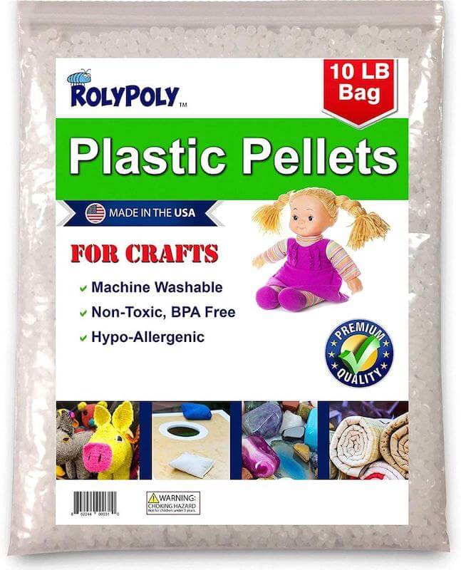Roly Poly Plastic Pellets for making weighted stuffed animals