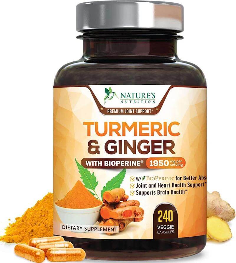 Nature’s Nutrition Turmeric Curcumin with BioPerine & Ginger