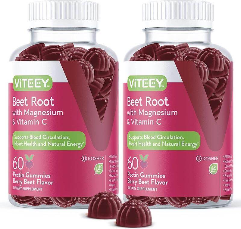 Beet Root Gummies with Magnesium & Vitamin C