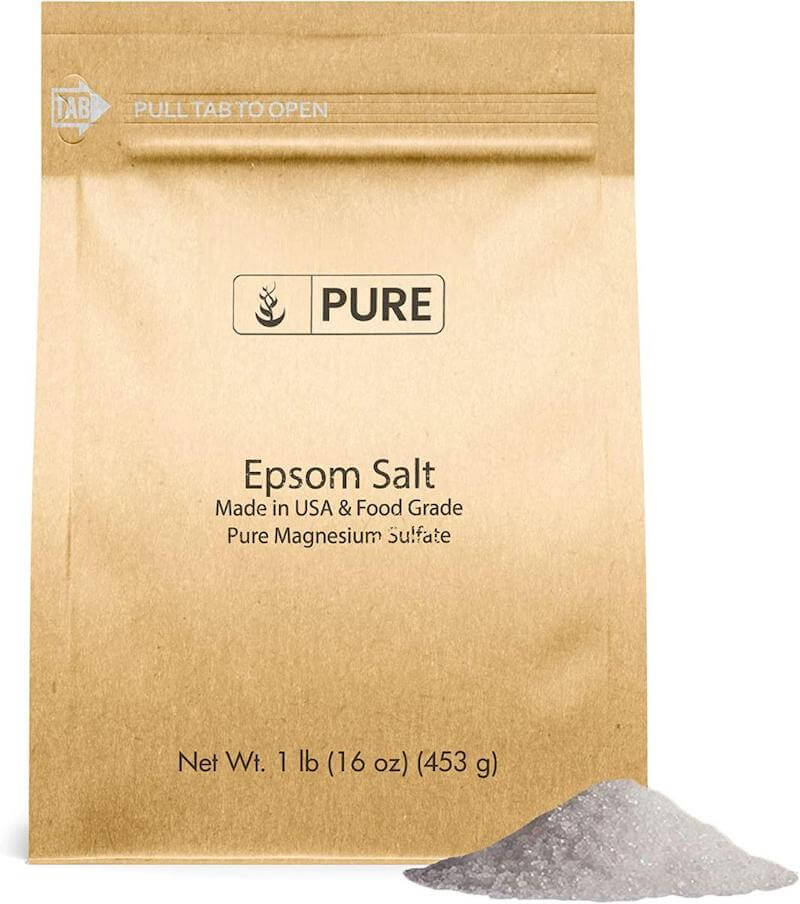 Pure Original Ingredients Epsom Salt (1 lb) Pure Magnesium Sulfate