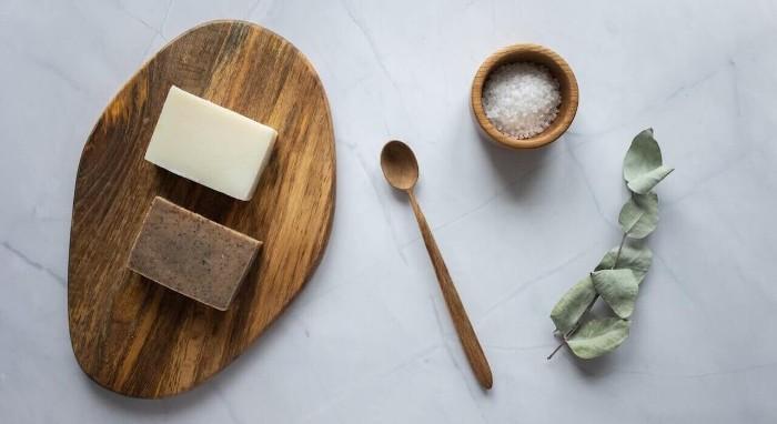 Extend the healing of salt into your skincare routine by using sea salt soap.