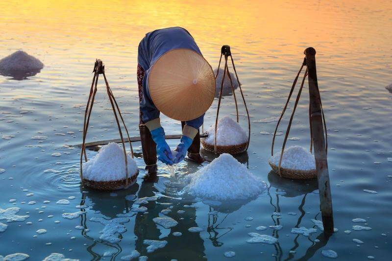 Pure sea salt, in many parts of the world is harvested right out of the ocean.