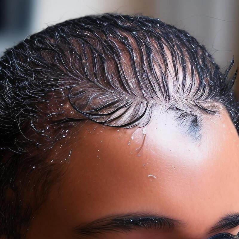 Flaky dandruff on the scalp can be uncomfortable and embarrassing.  Heal it naturally.