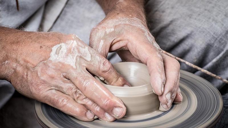 Hey, you can help heal warts on your hands as you create beautiful pottery!  Not a bad deal. 