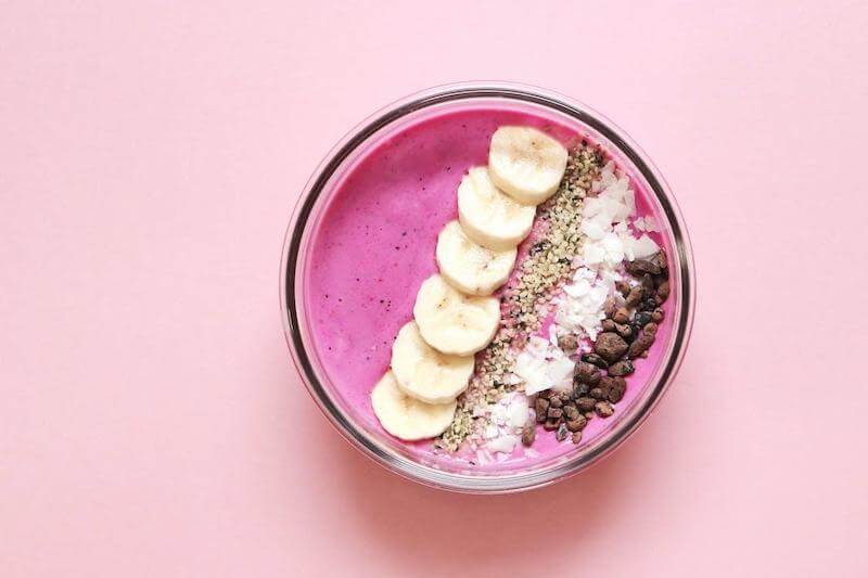 Sprinkle chia and hemp seeds on top of your smoothie bowl for a delicious texture and flavor. 