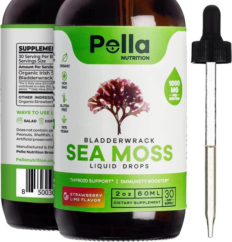 Pella Nutrition Organic Liquid Natural Sea Moss Drops