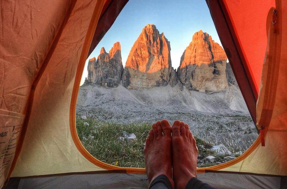 Camping lets you get intimate with nature.