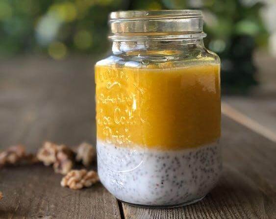 Chia seeds, when mixed with a liquid, form a gel that creates a delicious consistency in deserts and healthy snacks. 