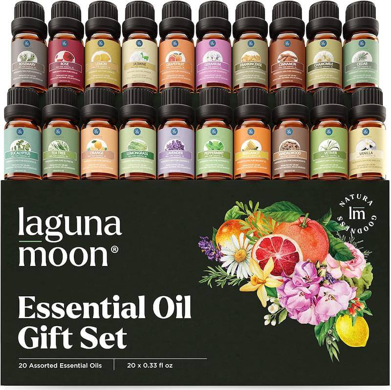 Essential Oils Set - Top 20 Organic Gift Set Oils 

