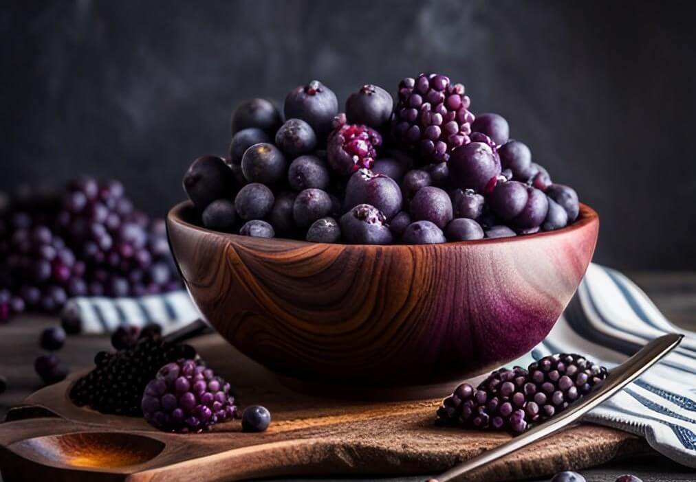 Maqui Berry, rich in plant compounds and antioxidants, has been associated with a reduced risk of type 2 diabetes by significantly lowering blood glucose levels.