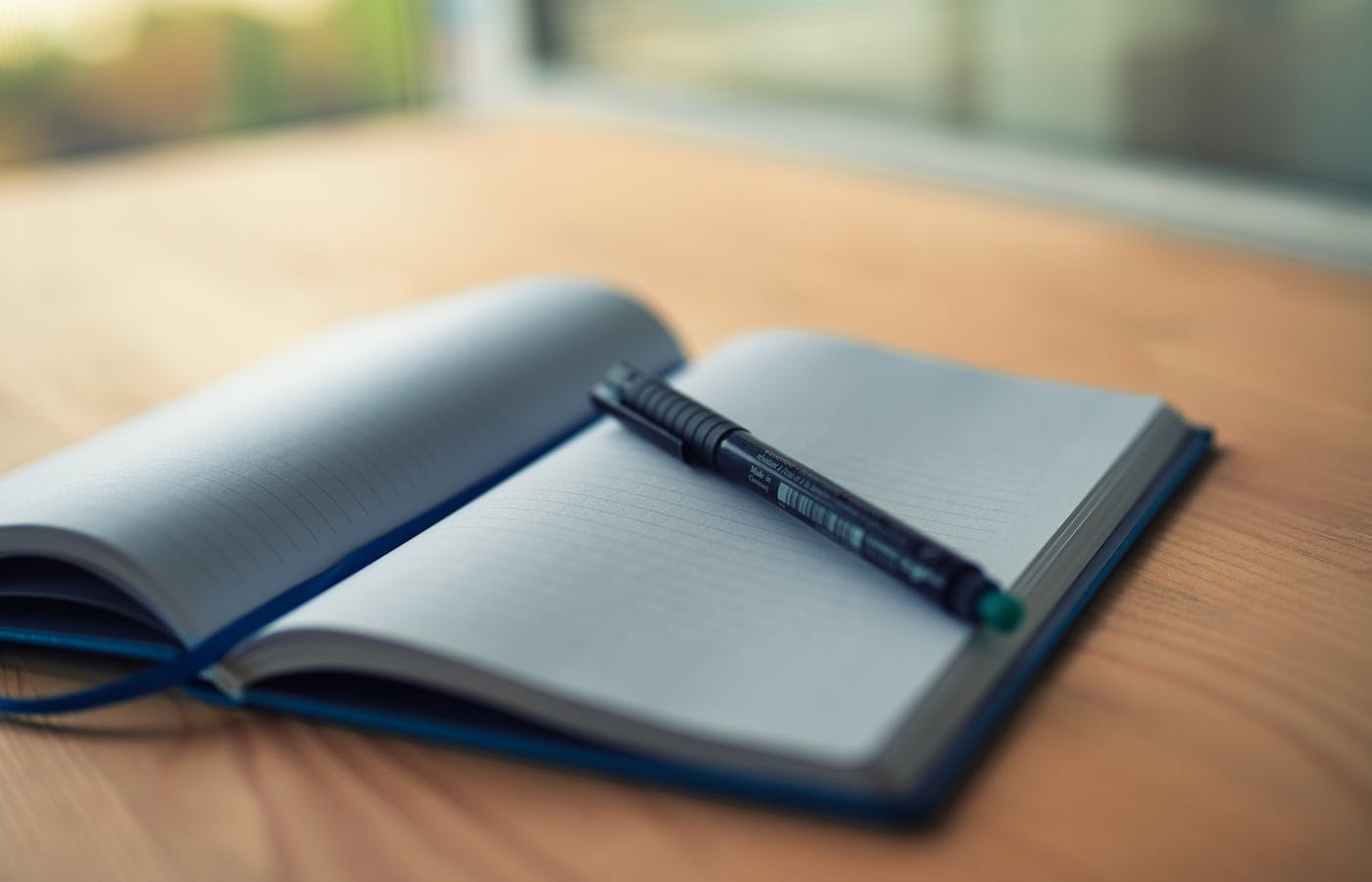 Open notebook with a two minute rule task list