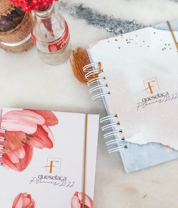 Time blocking for ADHD planner on desk