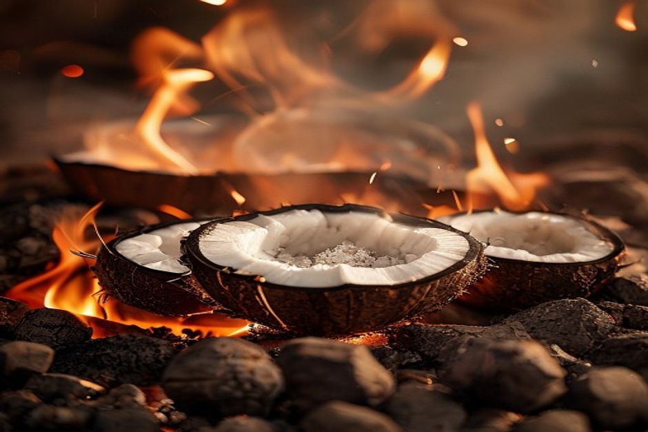 Coconut Shells Fire for Activated Charcoal After Surgery: When It Helps De