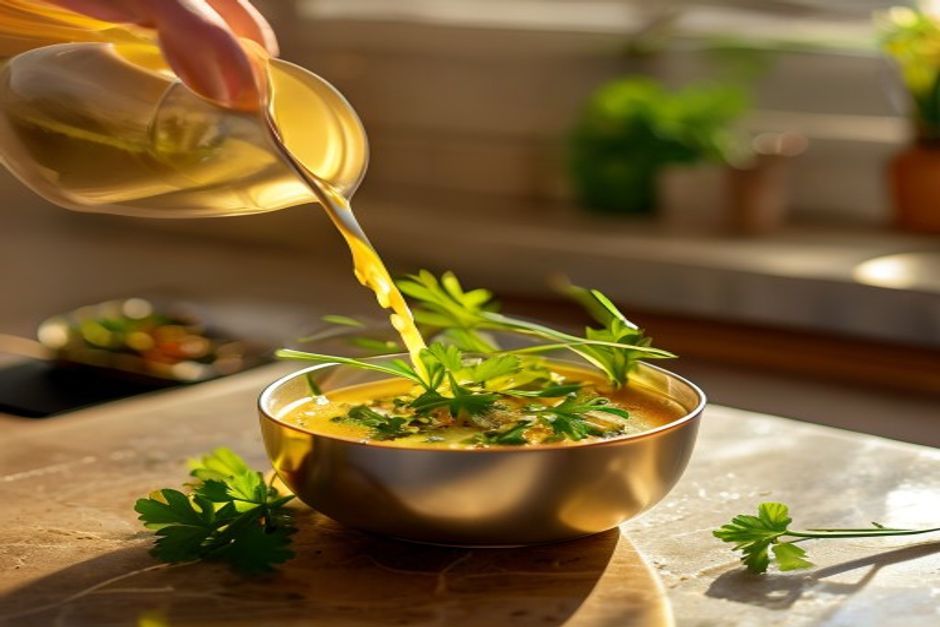 Bone Broth Pour for How to Detox Anesthesia From Your Dog After Spay or Neuter Naturally