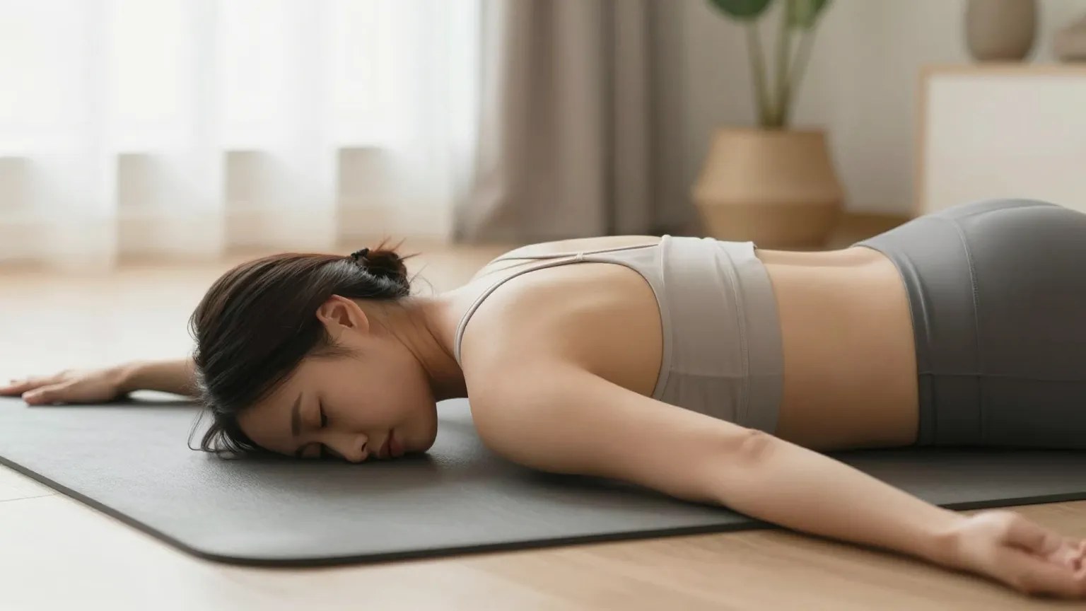 Gentle lower-back stretch