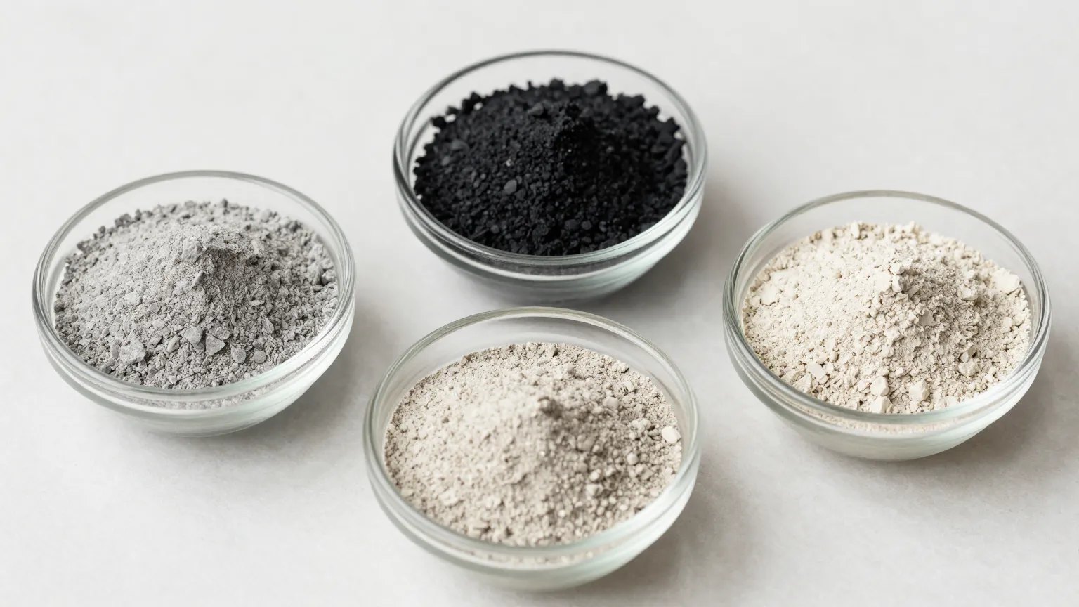 Zeolite, activated charcoal, and bentonite clay detox binders compared