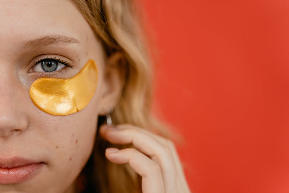 dry skin under eyes closeup showing visible texture