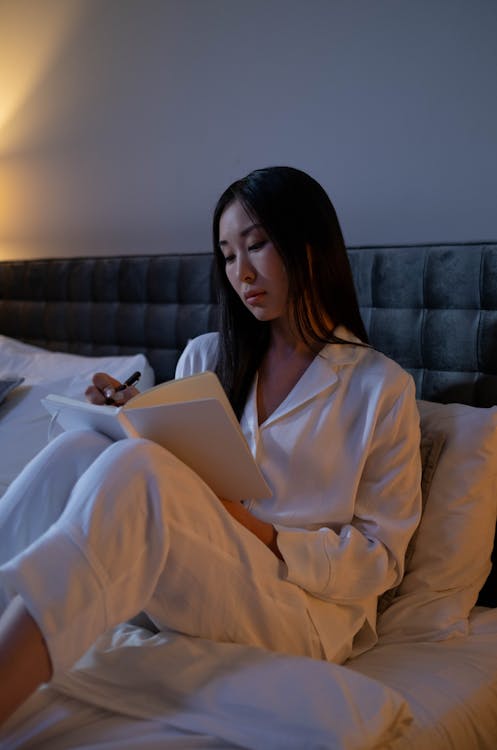 woman preparing evening routine for better mornings tomorrow