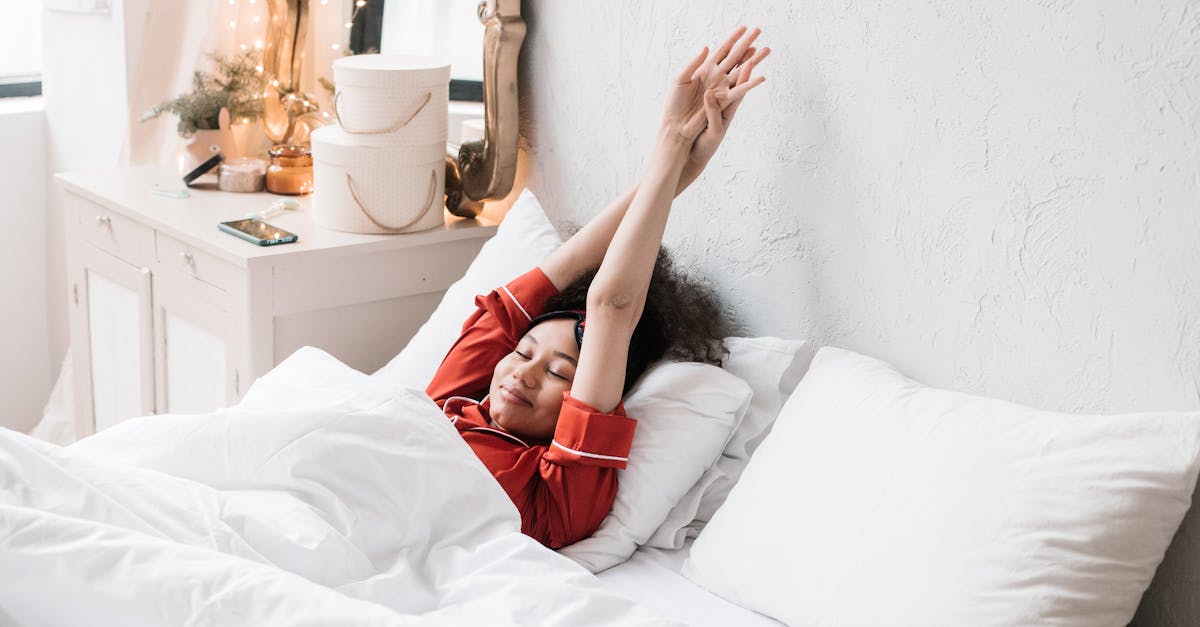 woman waking refreshed in morning light