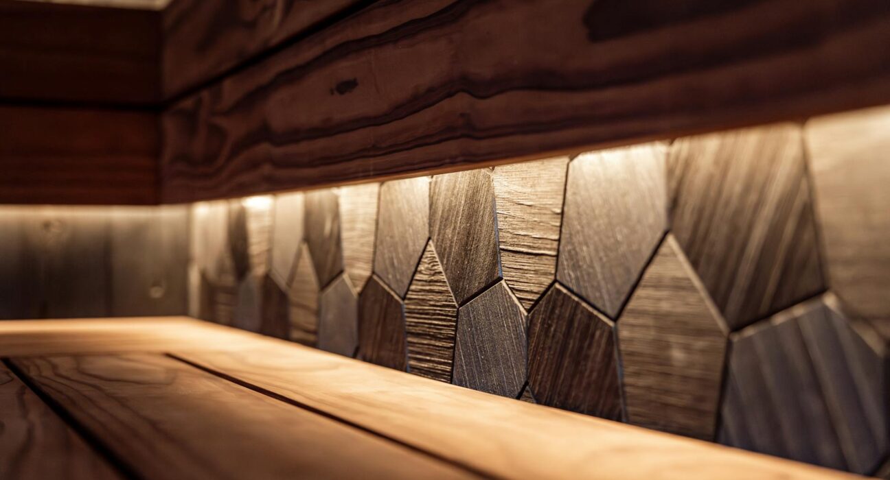 Infrared sauna interior compared to traditional dry sauna