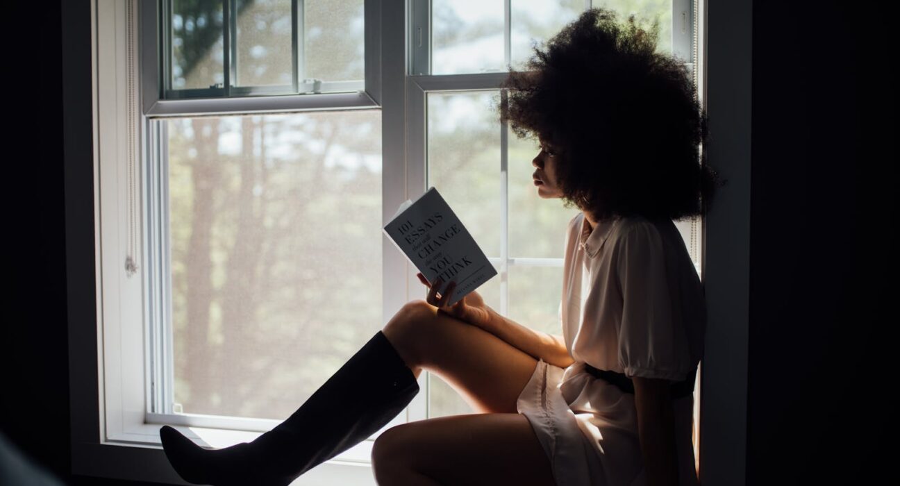 How to start a reading habit as an adult by setting aside time near a window