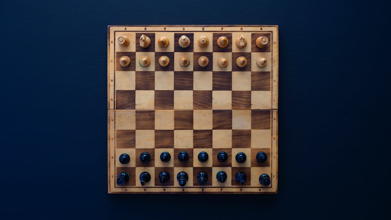 Chess board showing the Charlie Munger inversion mental model in action