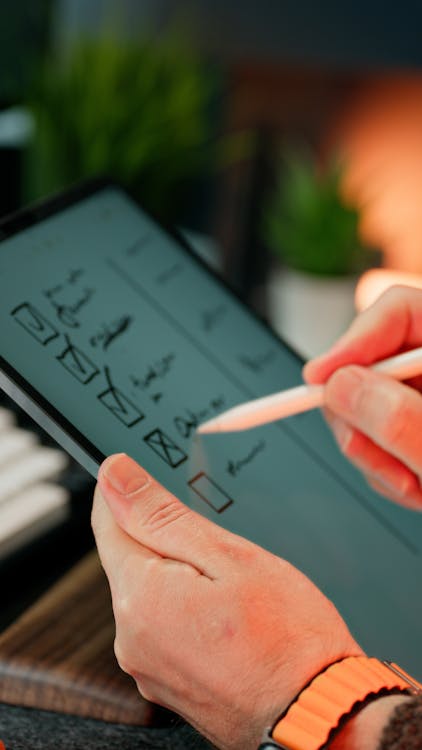 focused checklist using the 1-3-5 rule for daily productivity