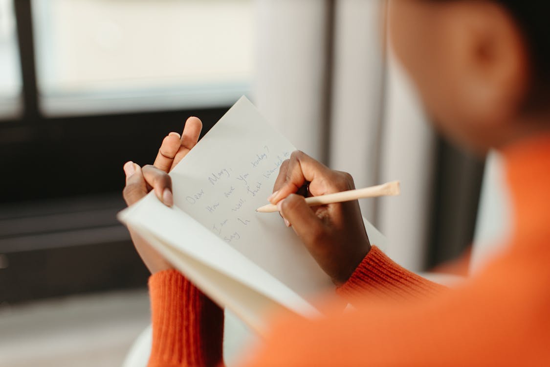 peaceful journaling as part of a daily routine for anxiety relief