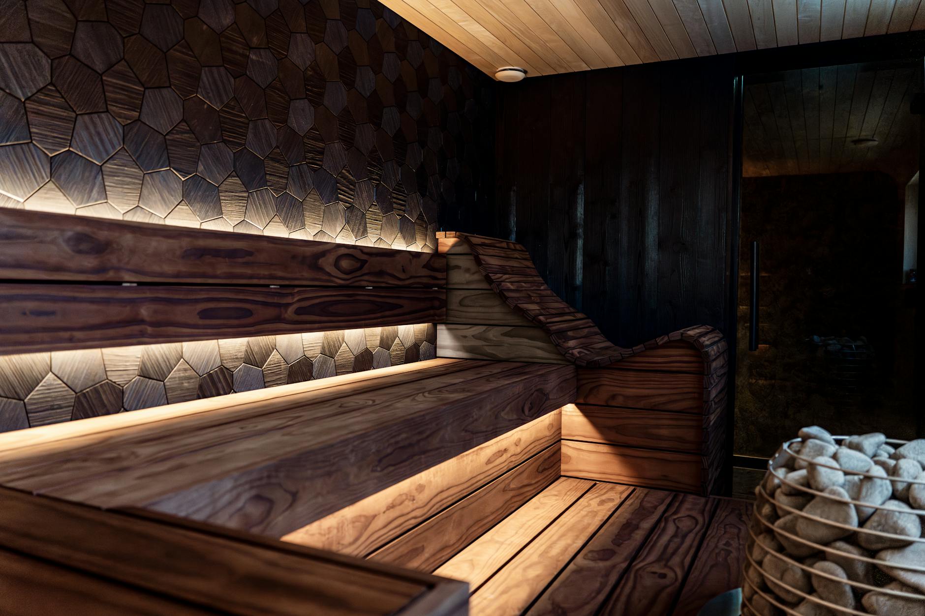 Infrared sauna for sweating out mobilized toxins