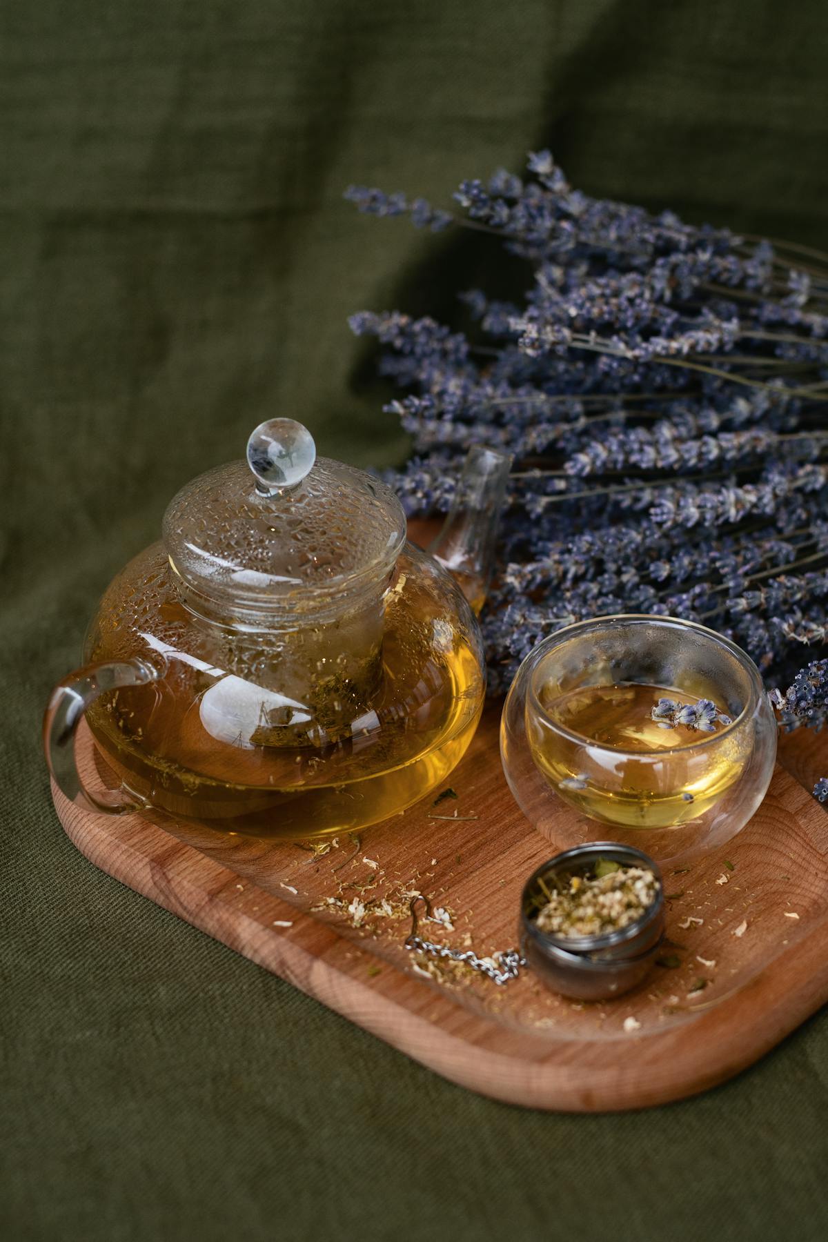 Warm herbal tea cup similar to elderberry ritual for spring allergy support