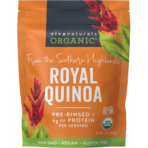 Viva Naturals Organic Pre-Washed Quinoa 4 lb bag