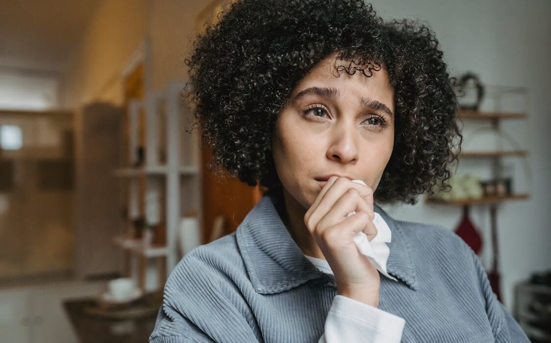 person thinking about worries and anxiety